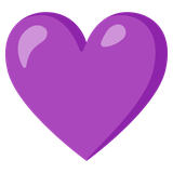 Purple Heart - Noto (Google)