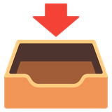 Inbox Tray - Noto (Google)