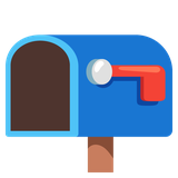 Empty Mailbox with Raised Flag - Noto (Google)