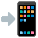 Mobile Phone with Arrow - Noto (Google)