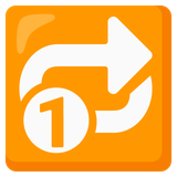 Repeat Single Button - Noto (Google)