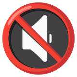 Muted Speaker - Noto (Google)
