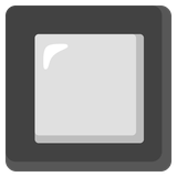 Black Square Button - Noto (Google)