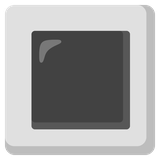 White Square Button - Noto (Google)