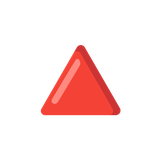 Up-Pointing Red Triangle - Noto (Google)