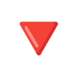 Red Triangle Pointed Down - Noto (Google)