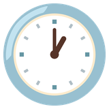 Clock Face One O’Clock - Noto (Google)