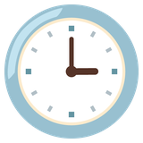 Clock Face Three O’Clock - Noto (Google)
