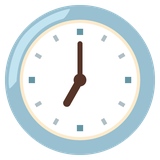 Clock Face Seven O’Clock - Noto (Google)