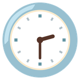 Clock Face Three-Thirty - Noto (Google)