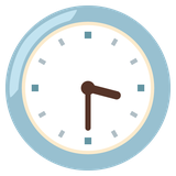 Clock Face Three-Thirty - Noto (Google)
