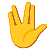 Vulcan Salute - Noto (Google)