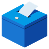 Ballot Box with Ballot - Noto (Google)
