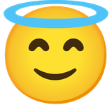 Smiling Face with Halo - Noto (Google)