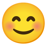 Smiling Face with Smiling Eyes - Noto (Google)