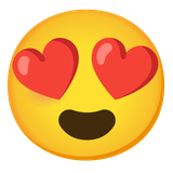 Smiling Face with Heart-Eyes - Noto (Google)