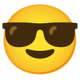 Smiling Face with Sunglasses - Noto (Google)