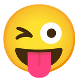 Winking Face with Tongue - Noto (Google)