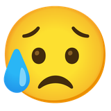 Sad but Relieved Face - Noto (Google)