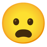 Frowning Face with Open Mouth - Noto (Google)
