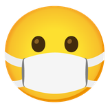 Face with Medical Mask - Noto (Google)