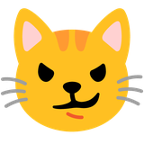 Cat Face with Wry Smile - Noto (Google)