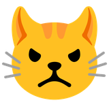 Pouting Cat Face - Noto (Google)