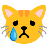 Crying Cat Face - Noto (Google)
