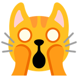 Weary Cat Face - Noto (Google)
