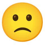 Slightly Frowning Face - Noto (Google)