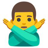 Man Gesturing No - Noto (Google)