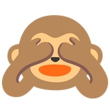 See-No-Evil Monkey - Noto (Google)