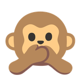 Speak-No-Evil Monkey - Noto (Google)