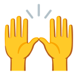 Raising Hands - Noto (Google)