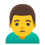 Man Frowning - Noto (Google)