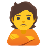 Pouting Person - Noto (Google)