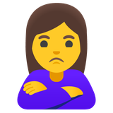 Person Frowning: Woman - Noto (Google)