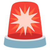 Red Police Light - Noto (Google)