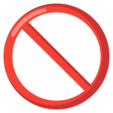 Prohibited - Noto (Google)