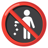 No Littering - Noto (Google)