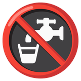 Non-Potable Water Symbol - Noto (Google)