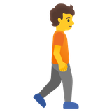 Pedestrian Walking Right - Noto (Google)