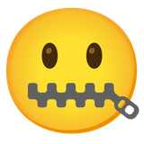 Zipper-Mouth Face - Noto (Google)