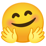 Smiling Face with Open Hands (Hugging Face) - Noto (Google)