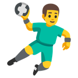 Man Playing Handball - Noto (Google)