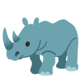Rhinoceros - Noto (Google)