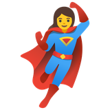 Woman Superhero - Noto (Google)