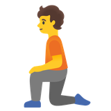 Person Kneeling - Noto (Google)