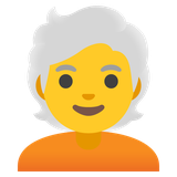 Person: White Hair - Noto (Google)