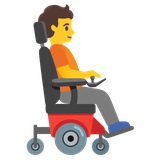 Person in Motorized Wheelchair - Noto (Google)